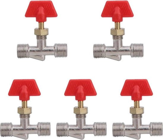 5 pezzi valvola compressore a sfera - 1/4 pollici valvola a palloncino - accessori di ricambio - tubo compressore - accessori di attrezzatura per compressore.