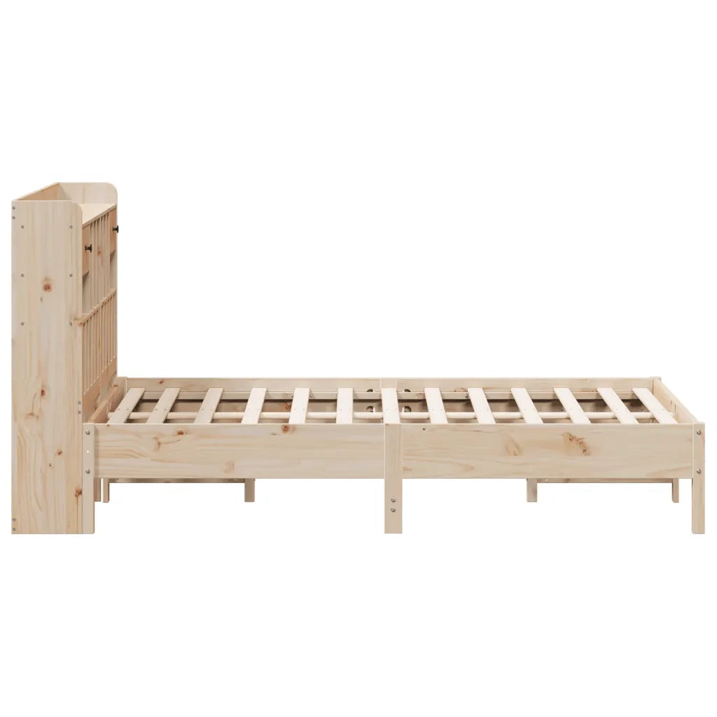 Letto Libreria senza Materasso 140x190 cm in Legno di Pino 3322921