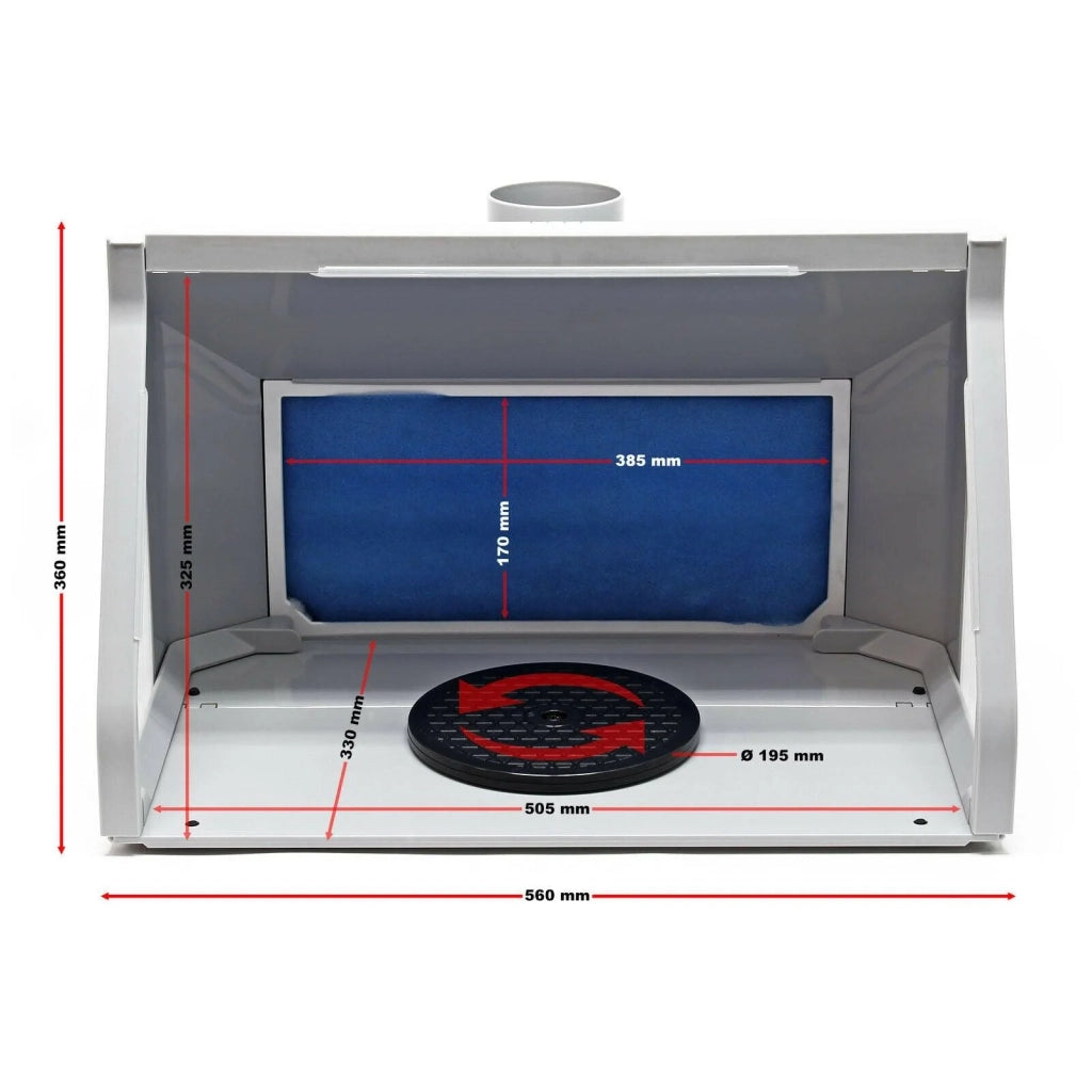 Cabina di aspirazione a doppia ventilazione a LED da 9 m³/min con interruttore regolabile a 2 livelli 16_0002402