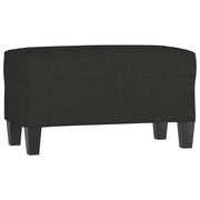 Panca Nero 70x35x41 cm in Tessuto CFW6249998
