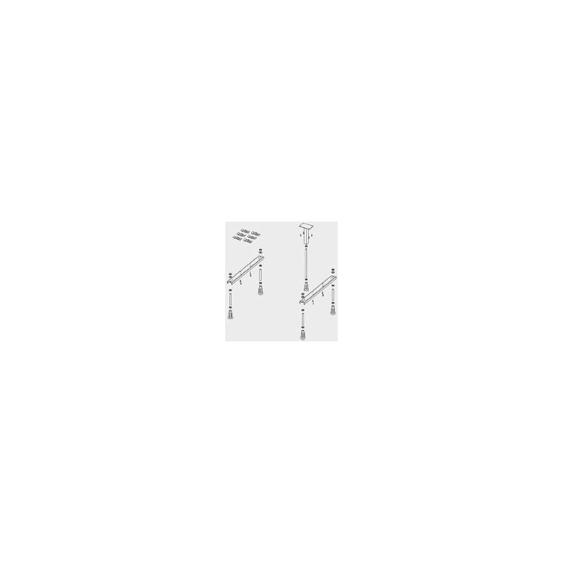 LOIRA colonna doccia a parete 113 cm ottone cromato
