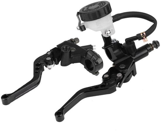 Set di Rempompaggio Universale 7/8 pollici (22mm) - Cilindro Master di Rempompaggio/Clutch - Alluminio CNC - Manopole Regolabili - Serbatoio di Liquido Rimpiazzabile - Cilindro di Rempompaggio per Clutch