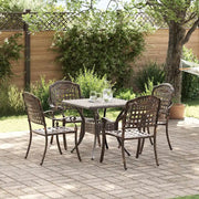 Set di Tavolo da Giardino 5 pcs Bronzo Alluminio pressofuso 3334728