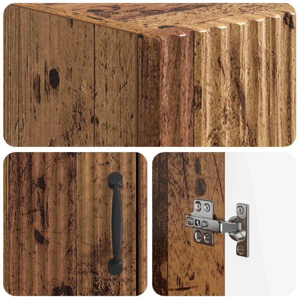 Mobile Bagno HOORN Legno antico 66 x 25,5 x 190 cm 897363