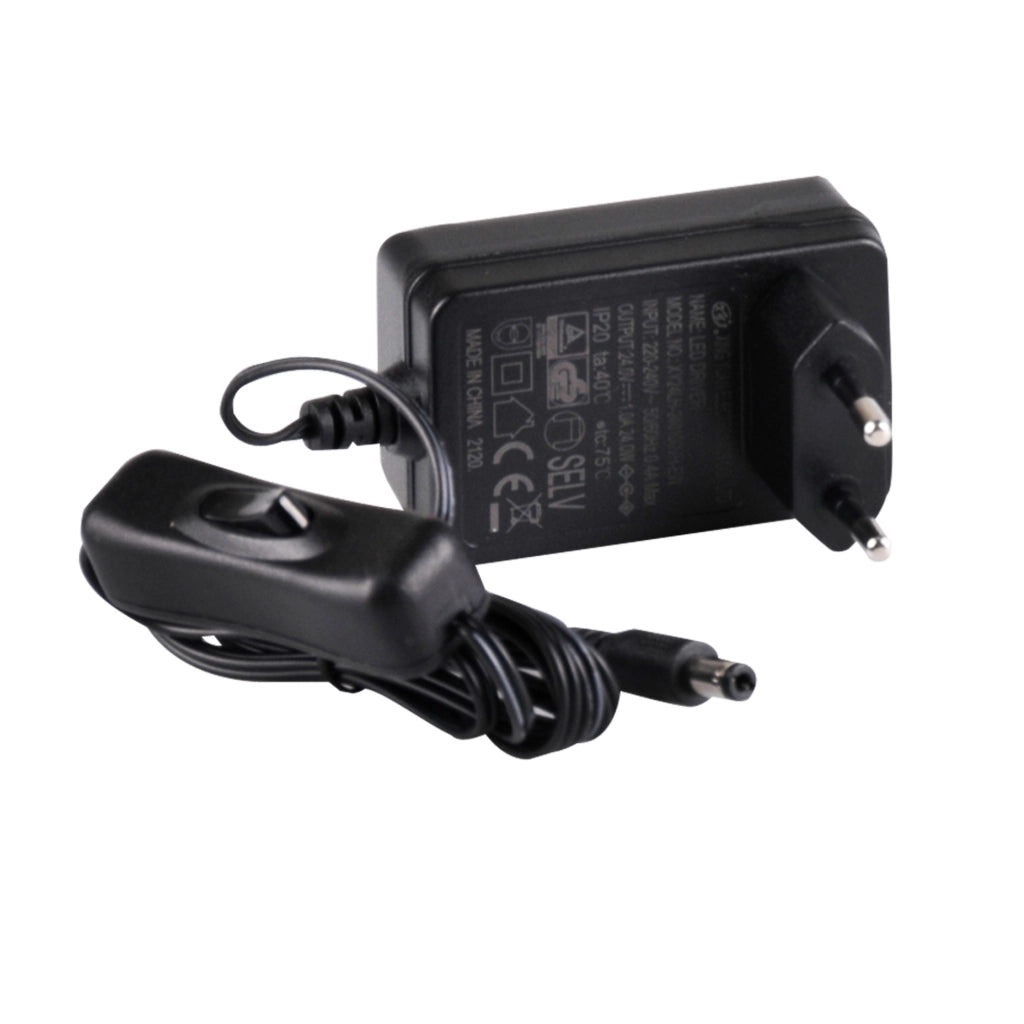 Kit striscia LED 24V 2m IP20 4000K ON/OFF con alimentatore Polux