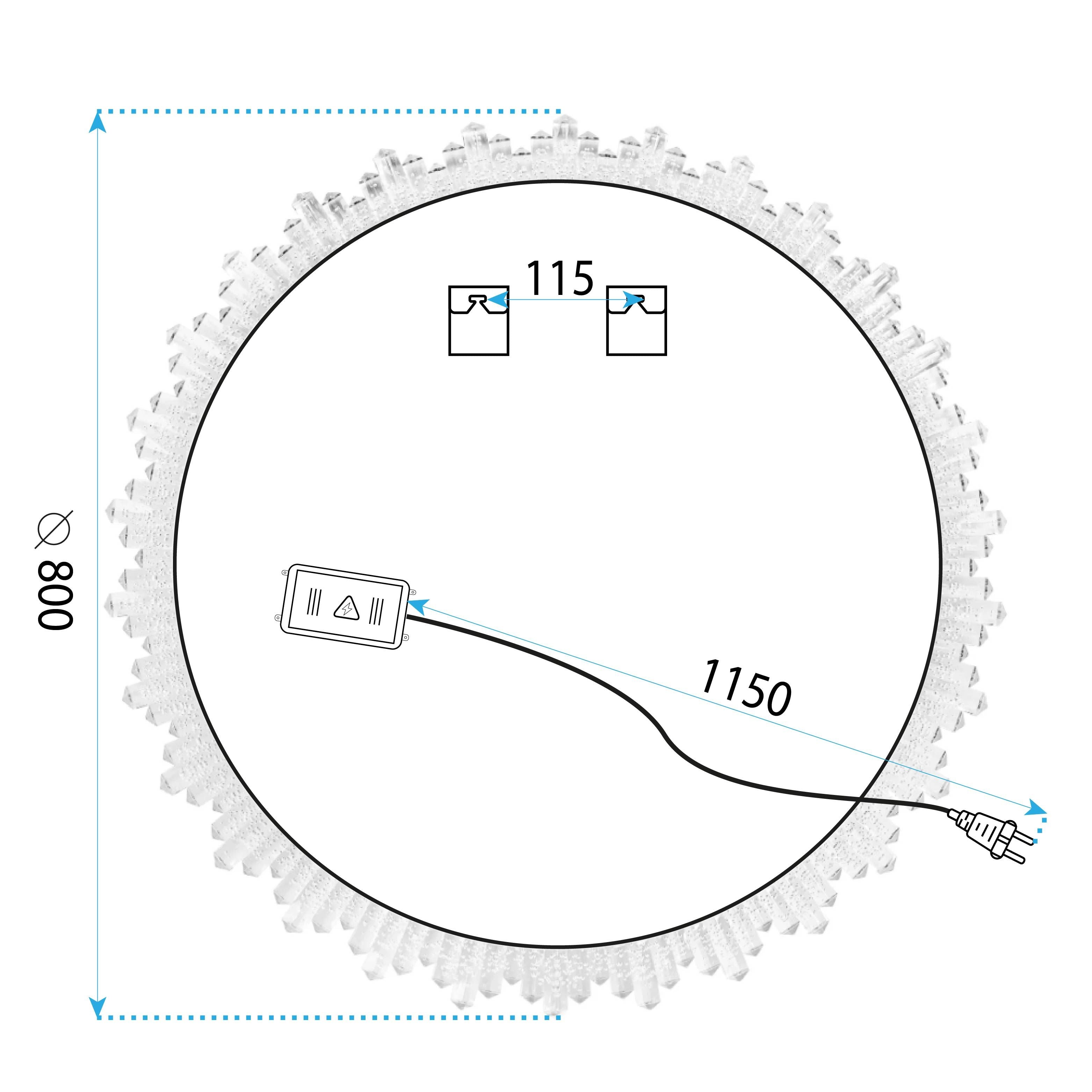 Specchio Led 80cm X013