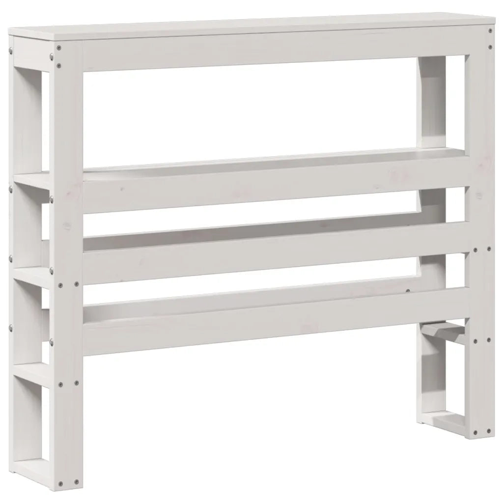 Letto senza Materasso Bianco 90x190 cm in Legno Massello Pino 3306514