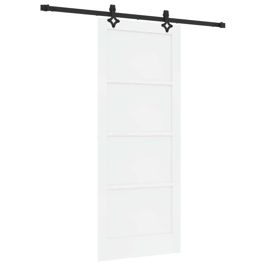 Porta scorrevole Bianco e Nero 83 x 202 cm