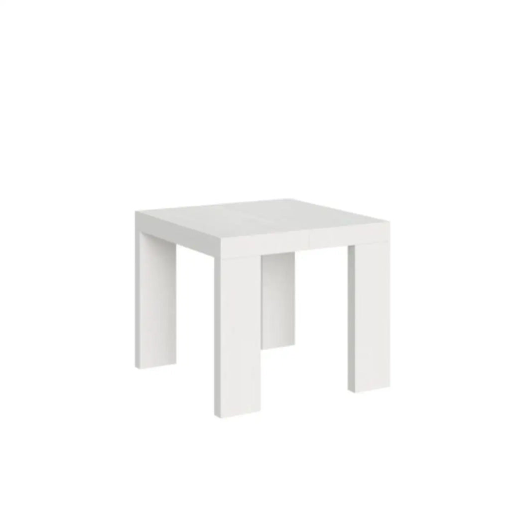 Tavolo allungabile 90/246x90 cm Roxell colore bianco frassino