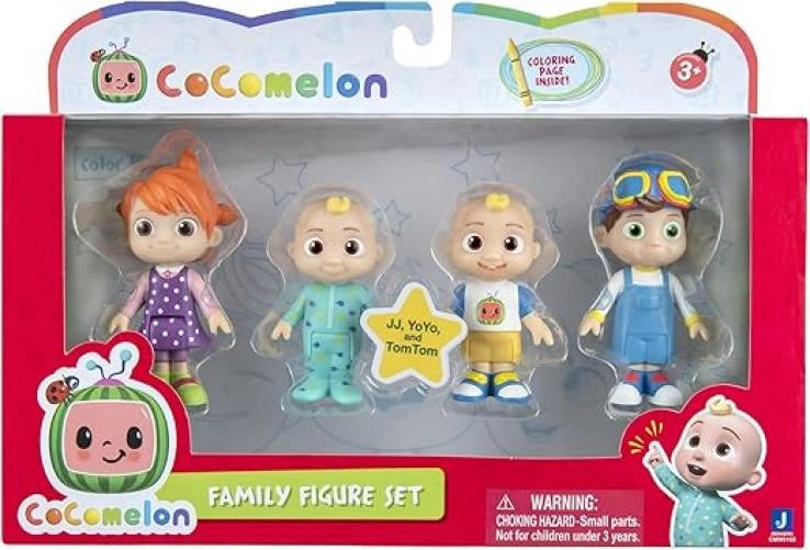 CoComelon  - Set di 4 personaggi ufficiali,Jazwares,Età 3+