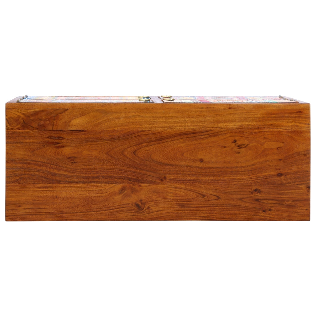 Scarpiera  90x35x55 cm in legno massello di acacia
