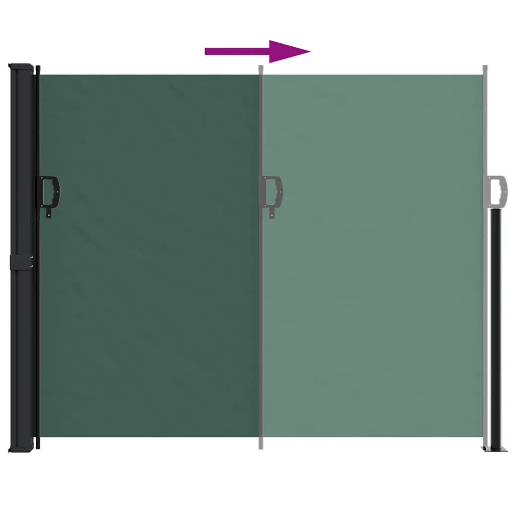 Tenda Laterale Retrattile Verde Scuro 170x300 cm 4004335