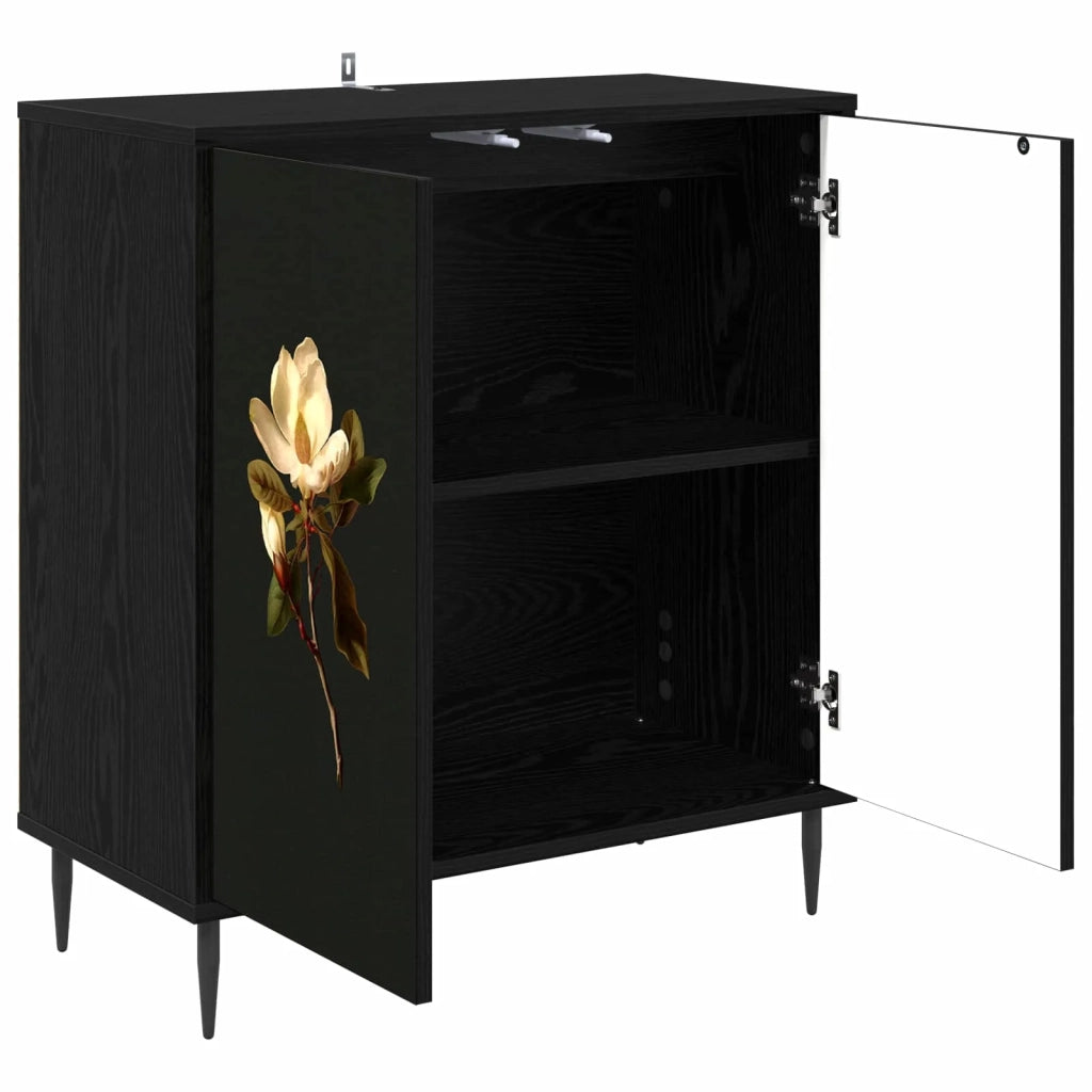 Credenza BREMEN Rovere Nero 69 x 33 x 76 cm 8006947