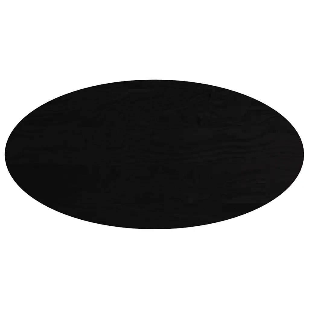 Piano Tavolo Marrone Scuro 120x60x2 cm in Rovere Massello Ovale