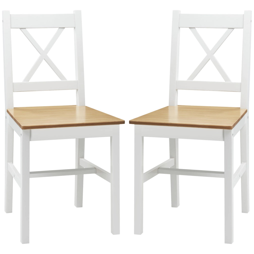 Sedia da pranzo ¨C zephmum ¨C bianco e legno massello