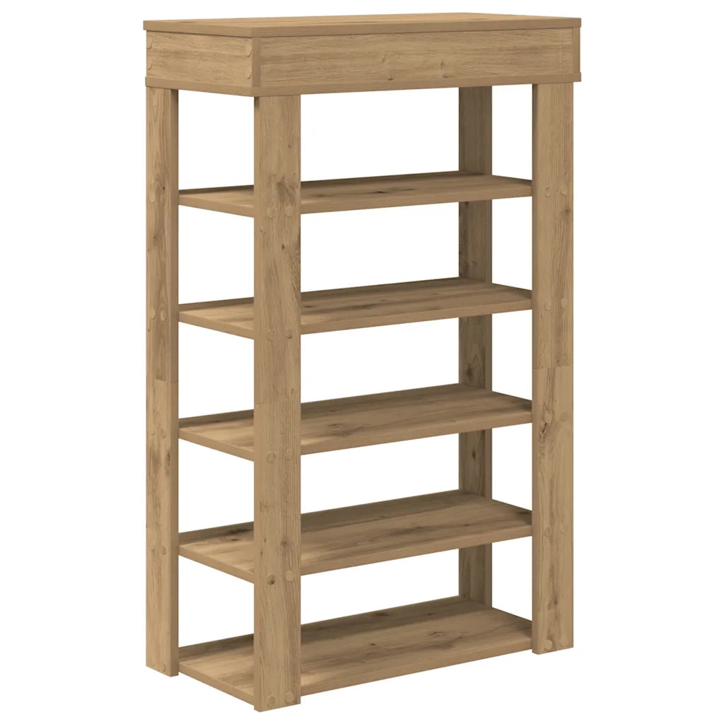 Scarpiera-Scaffale per scarpe Rovere Artigianale 60x30x98 cm in Legno Multistrato