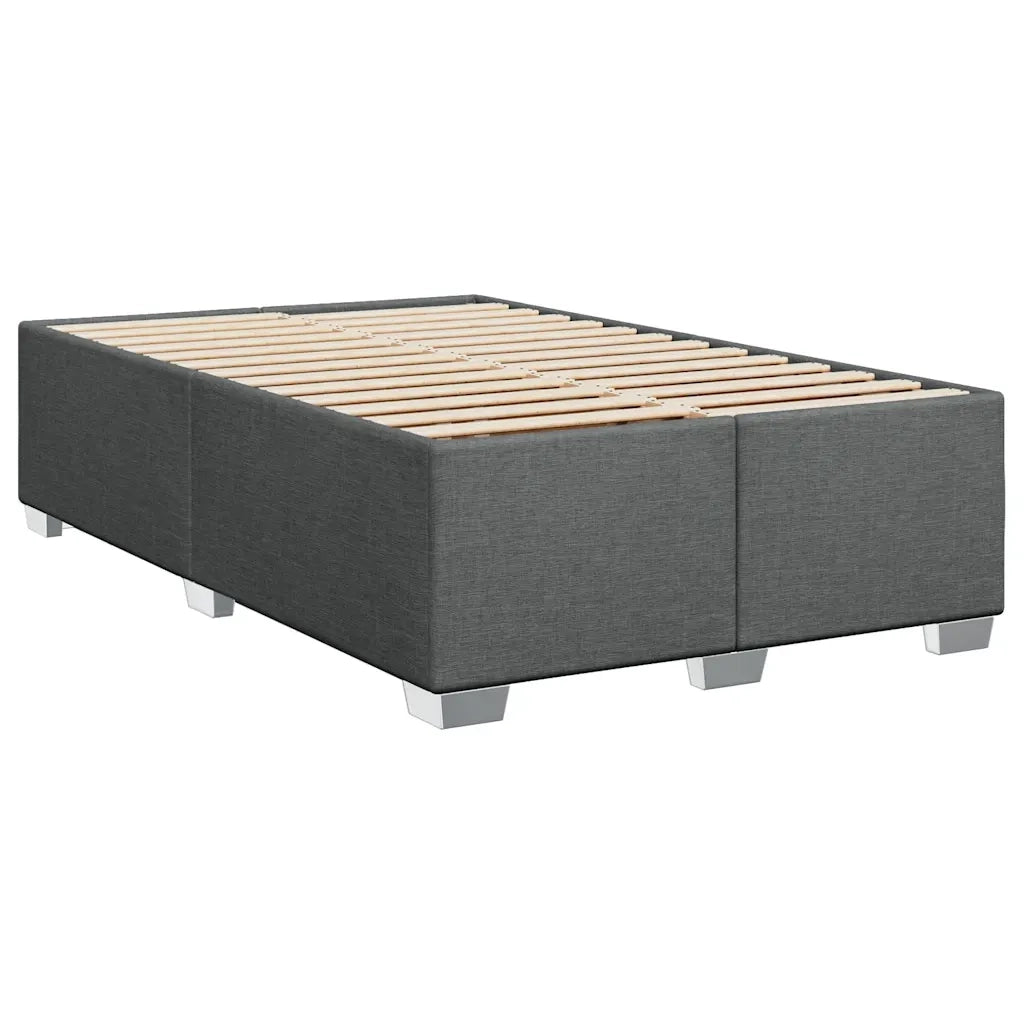 vidaXL Giroletto a Molle con Materasso Grigio Scuro 100x200 cm Tessuto