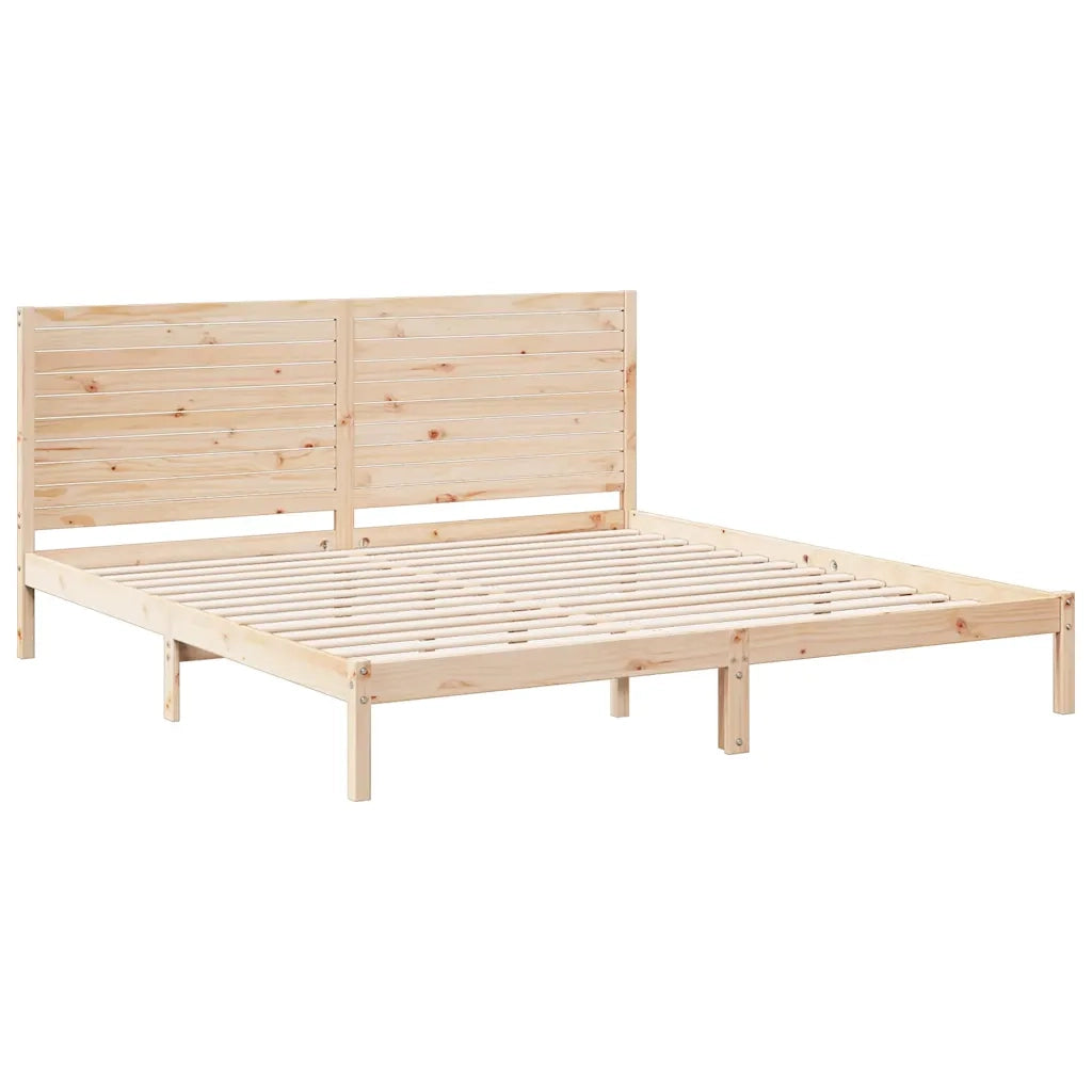 Giroletto Extra Lungo senza Materasso-Struttura Letto 200x220 cm Legno Massello 583660