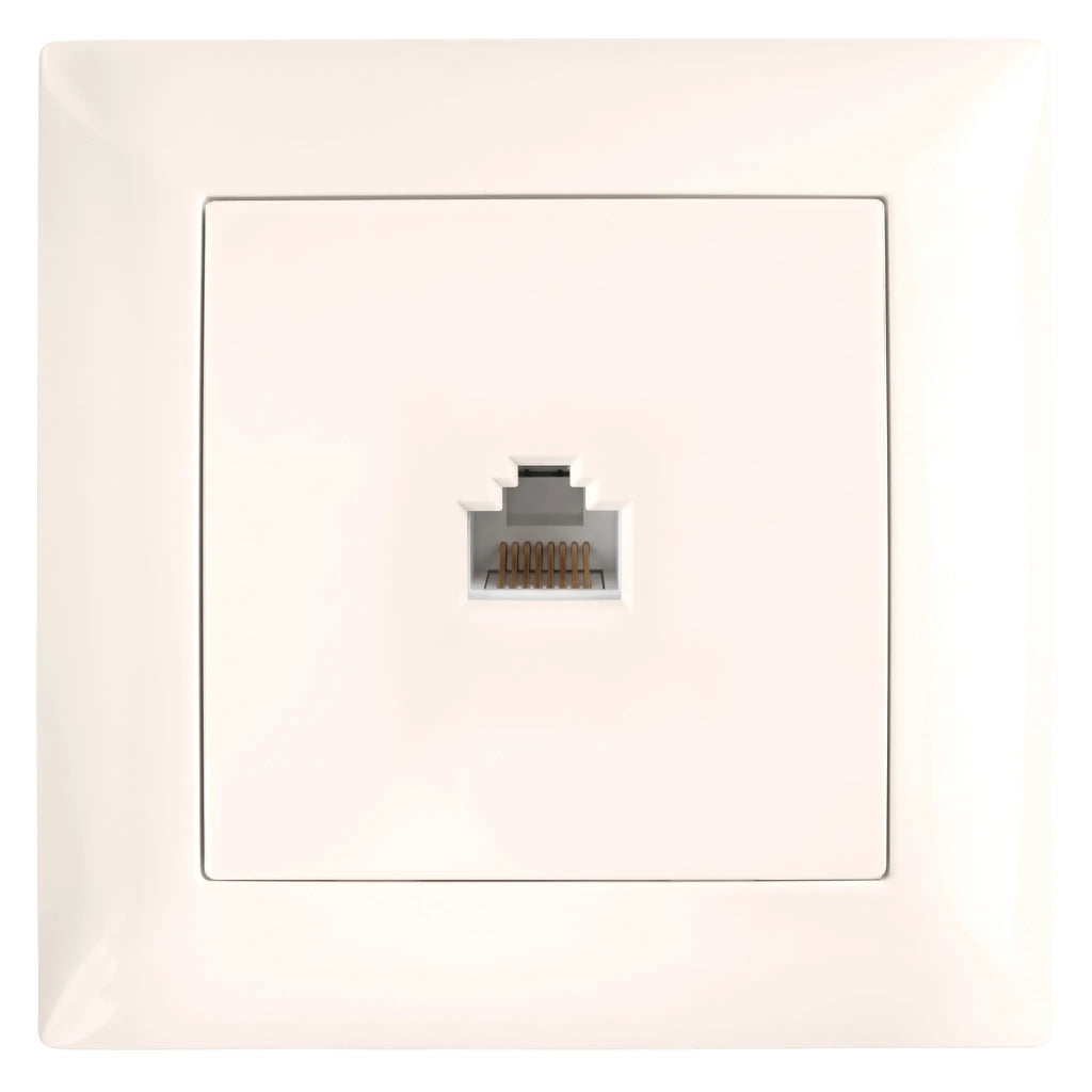 Presa Rj45 Con Cornice Oste Jnh010-s Beige