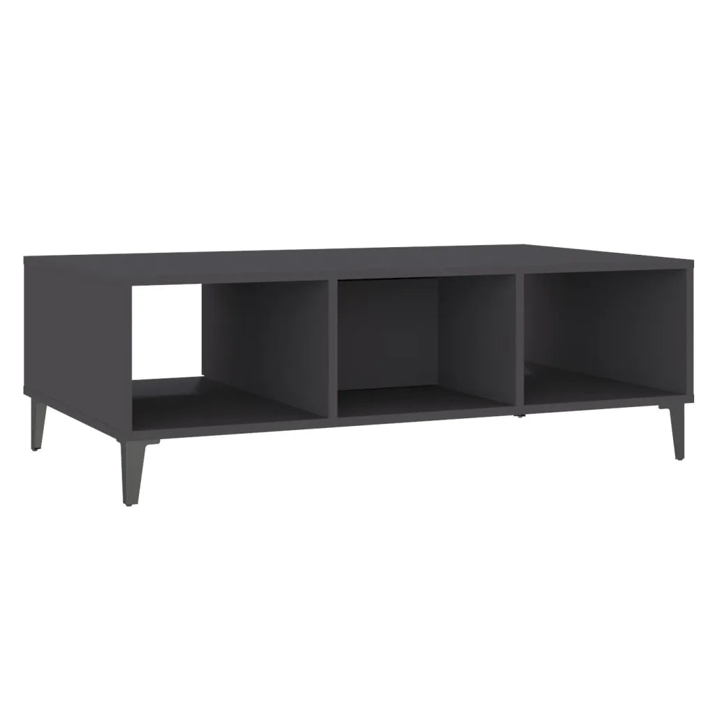 Tavolino da Salotto Grigio 103,5x60x35 cm in Legno Multistrato 806024