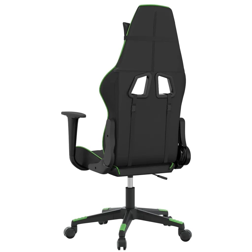 Sedia da Gaming Nera e Verde in Similpelle 3143756