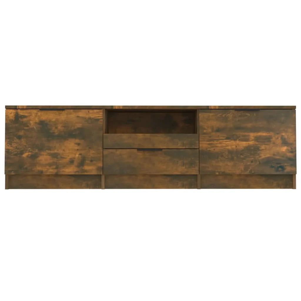 Mobile TV multimediale mensola TV credenza TV sala da pranzo soggiorno camera da letto rovere affumicato 140 x 35 x 40 cm legno ingegnerizzato marrone 02_0027329