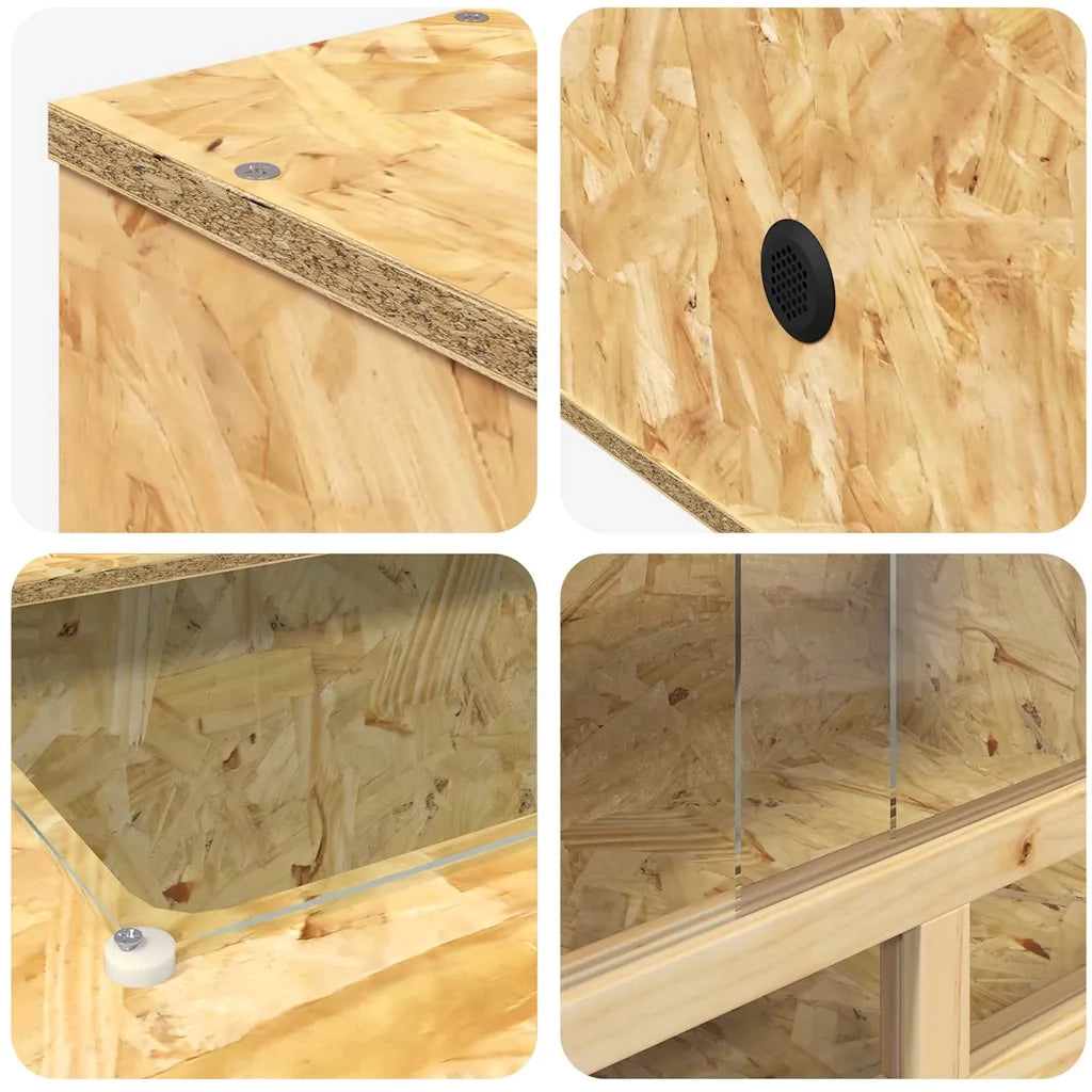 Terrario Marrone 100 x 50 x 50 cm OSB CFW2205099