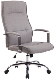 Sedia ufficio Portland in similpelle o stoffa grigio,Tessuto