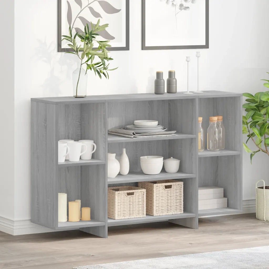 Credenza Grigio Sonoma 120x30x75 cm in Truciolato cod mxl 11975