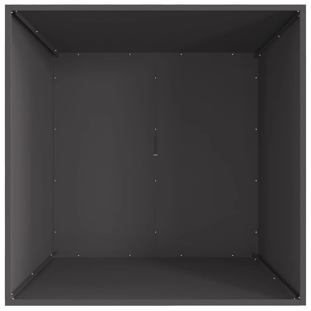 Braciere Nero 80 x 80 x 40 cm Acciaio Corten 858968