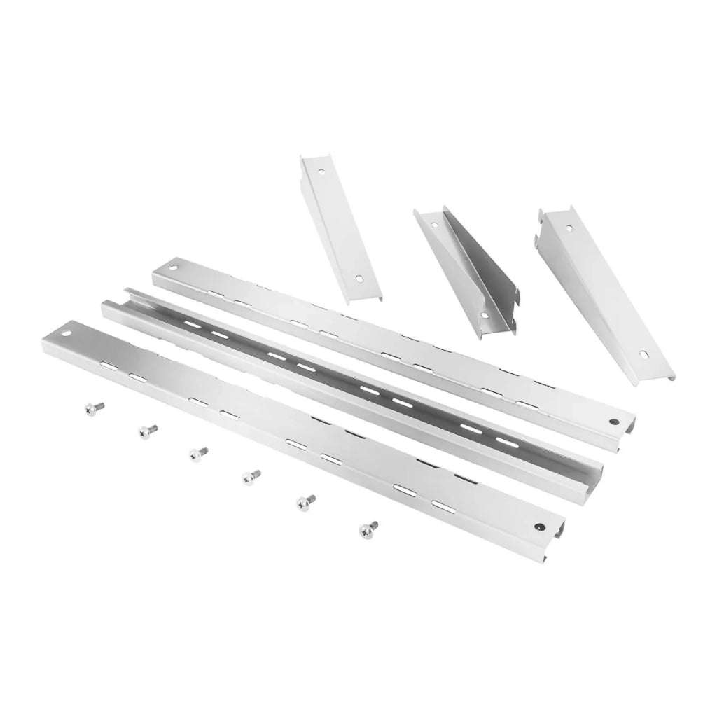 Scaffale professionale da parete con 2 ripiani 160 cm acciaio inox 14_0001545