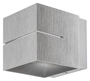 Applique moderna cubo G9 alluminio spazzolato Kaunas Rabalux