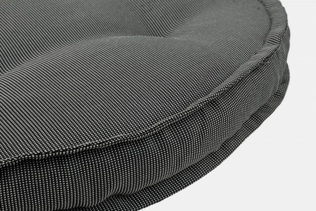 Cuscino Tondo Poly230 Carbon in Tessuto per Esterno