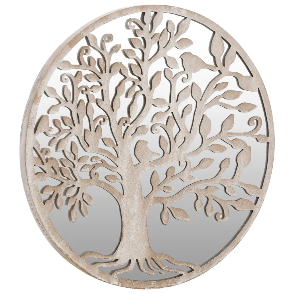 Specchio da Giardino-Specchio Decorativo-Specchio Esterno Sabbia 40x2,5 cm in Ferro Rotondo Esterno