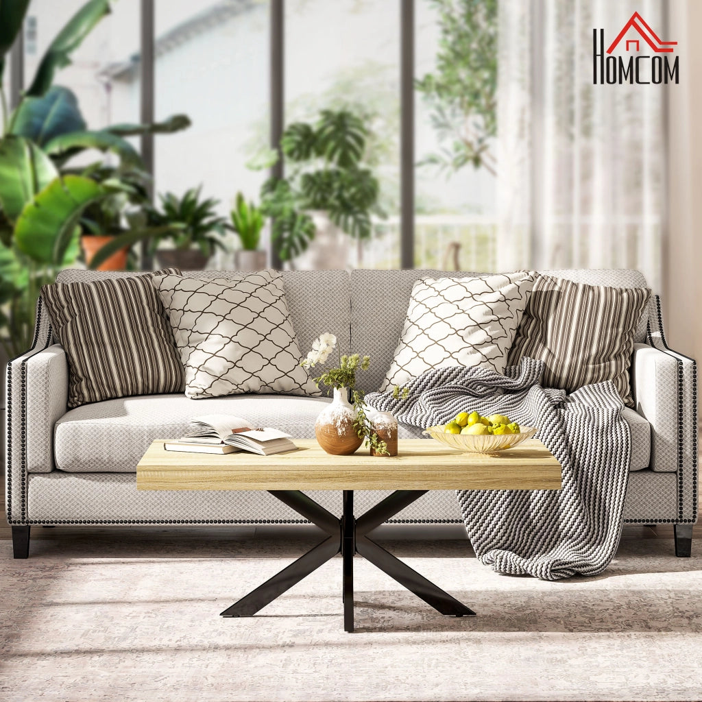 Tavolino da salotto rettangolare ¨C zephmum ¨C nero, metallo, 110x60x45cm