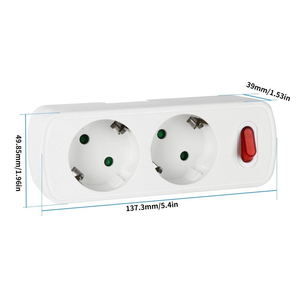 Presa Elettrica EU 2 Prese ¨C zephmum ¨C Bianco