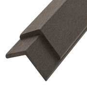 Profili Angolari per Bordi 5 pz in WPC 170 cm Marrone Scuro CFW8521084