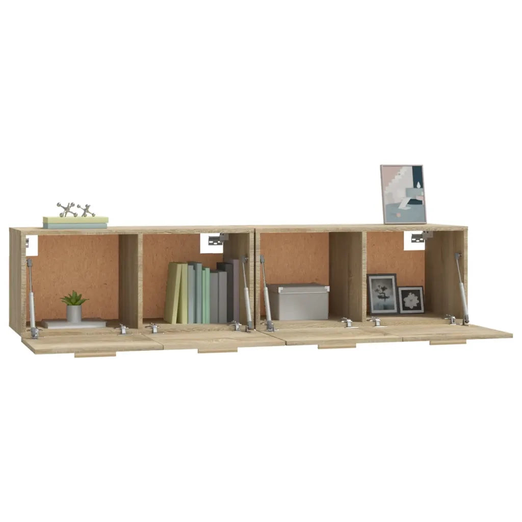 Mobili Parete 2 pz Rovere Sonoma 80x35x36,5cm Legno Multistrato cod mxl 34393