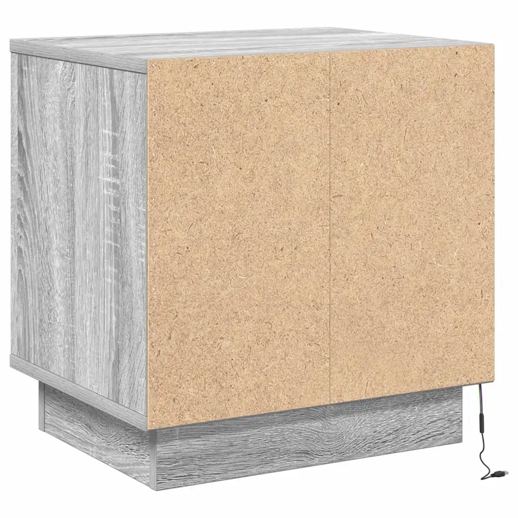 Armadio da Notte Grigio 44 x 34,5 x 45 cm Legno multistrato 869572