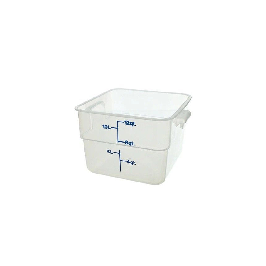 Cambro 12SFSPP190 CamSquares Contenitore per Alimenti Quadrato in Polipropilene 11.4 L Traslucido colore Traslucido