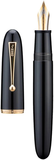 Vulpen Jinhao 9019 Dadao con punta fine, misura 8, impugnatura di plastica nera con clip dorata, dimensione grande