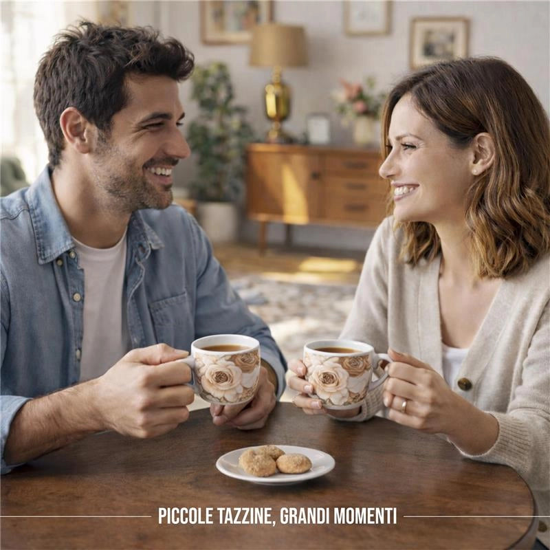 SET 6 TAZZINE CAFFE LUX 80CC