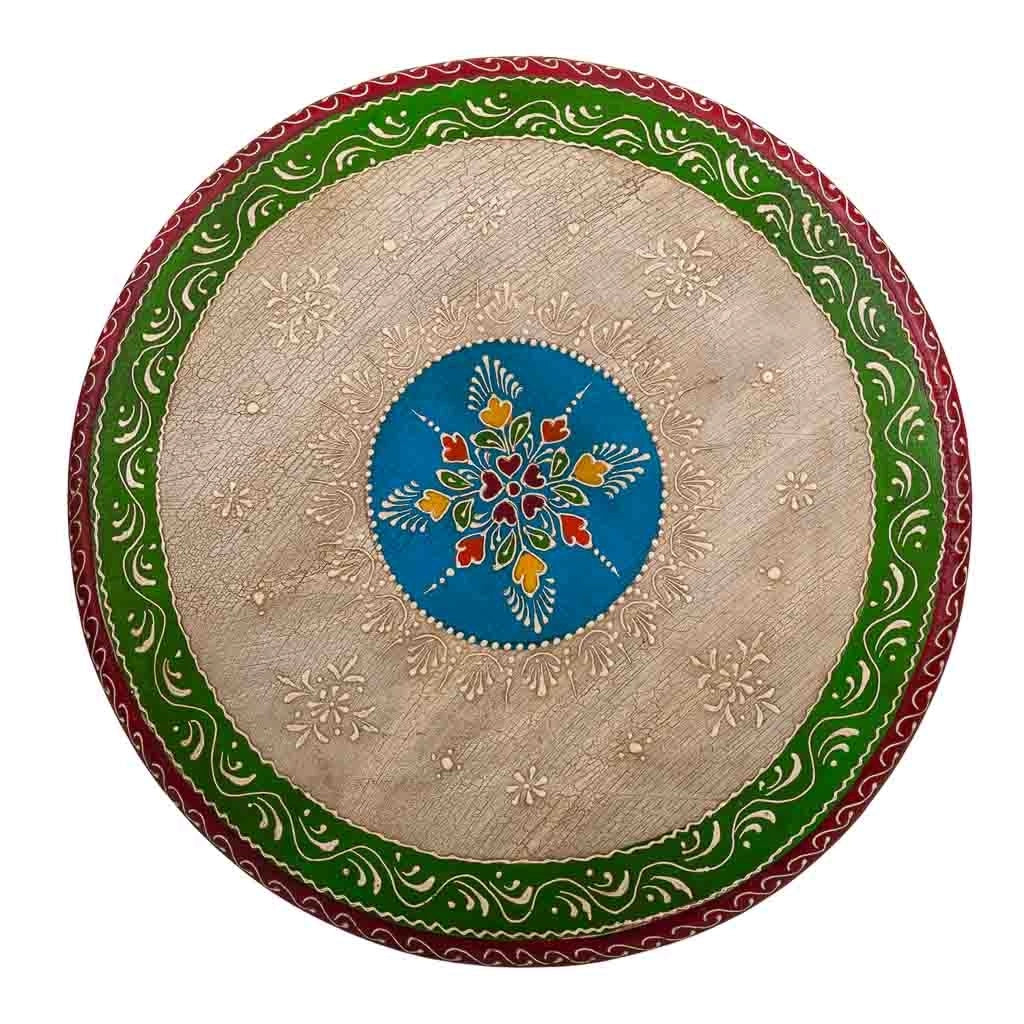 Tamburo in legno multicolore 48x48x44,5h cm