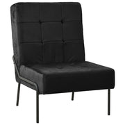 Poltrona Relax 65x79x87 cm Nera in Velluto cod mxl 60152