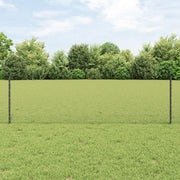 Pali di Recinzione  11 pz U-Channel Grigio 60 cm Acciaio