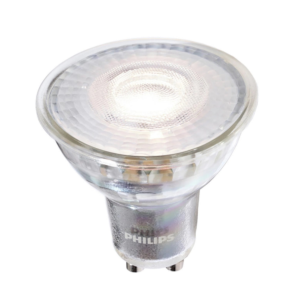 Lampadina MASTER VALUE PHILIPS LED SPOT GU10 4.9W DIMMERABILE faretto angolo luce 36 gradi 230V RA90 3000K