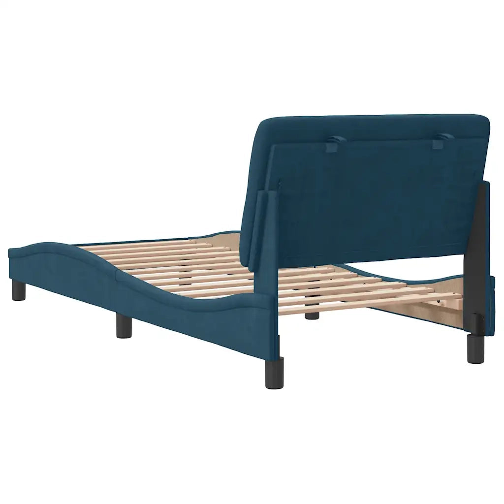 Giroletto senza Materasso Blu 80x200 cm in Velluto 3207891