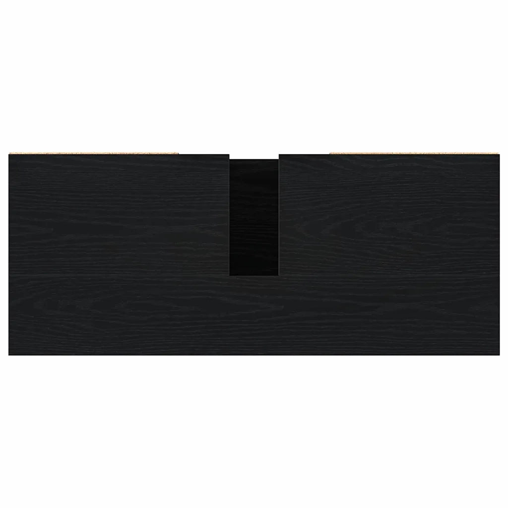 Mobile da Bagno Rovere Nero 80 x 33 x 60 cm Legno multistrato 862895