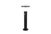 Paletto solare LED GORDA 50 cm nero metallo IP44