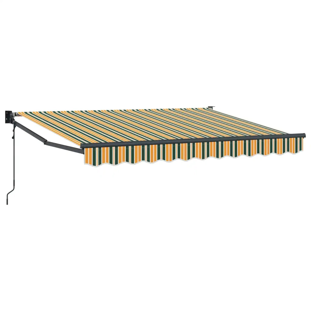 Tettuccio Elettrico Retrattile Verde e Giallo 3 x 2 m 3419130